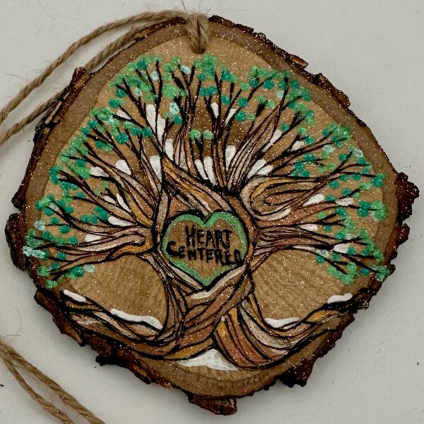 Oak Tree With Heart Ornament