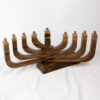 Mid Century Modern Kenitic Menorah in Wlanut