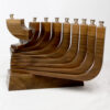Mid Century Modern Kenitic Menorah in Wlanut