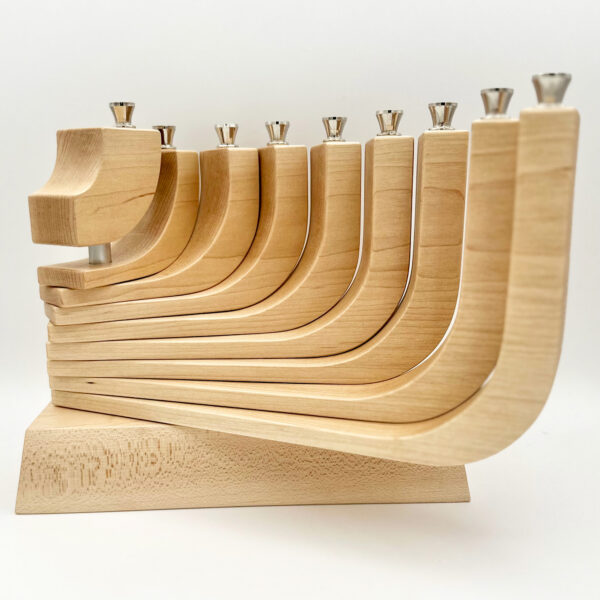 mid century modern menorah