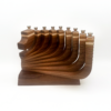 kinetic walnut menorah handcrafted by Edward Inks