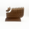 walnut menorah with maple stripe