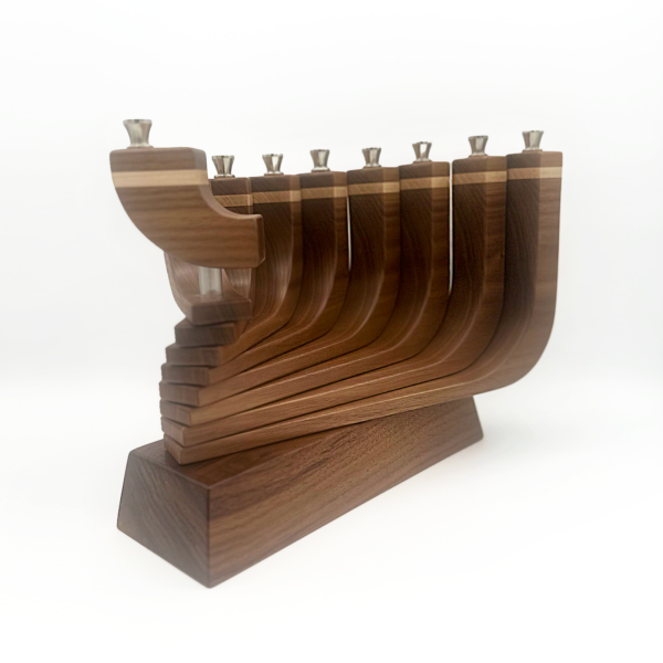 handcrafted menorah