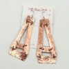 Handcrafted, extremely lightweight, copper earrings