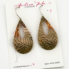 Bronze Leaf Teardrop Earrings