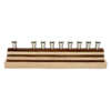 The Linea Menorah walnut and maple