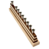 The Linea Menorah walnut and maple