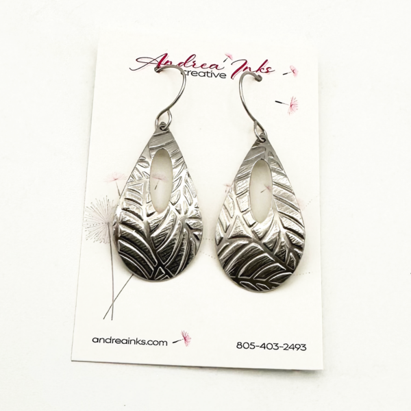 Botanical Nickel Silver Earrings