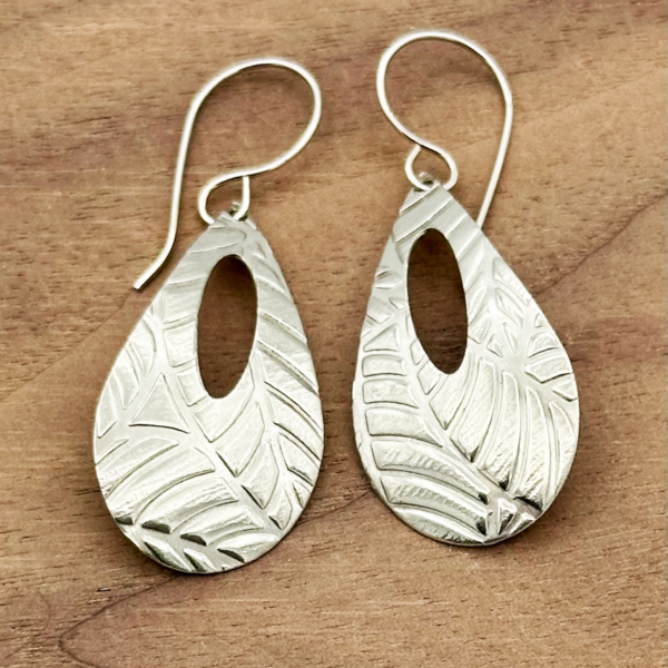 Botanical Nickel Silver Earrings