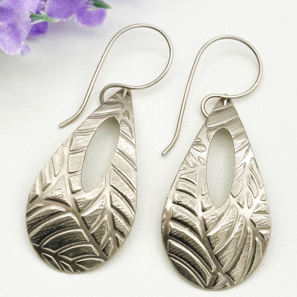Botanical Nickel Silver Earrings