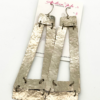 Hammered Nickel Link Cascade Earrings
