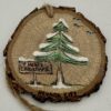 Pine Tree Ornament With Sign
