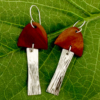 Manzanita & Nickel Mushroom Earrings