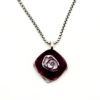 Burgundy Bloom Pendant