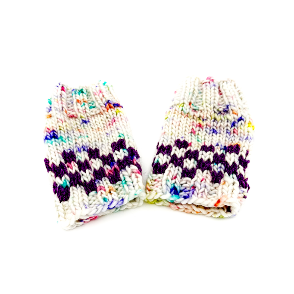 Fair Isle Aurora Fingerless Gloves