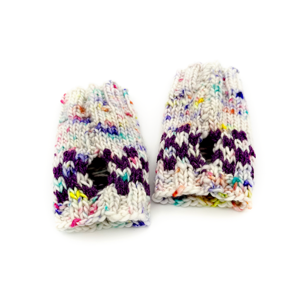 Fair Isle Aurora Fingerless Gloves