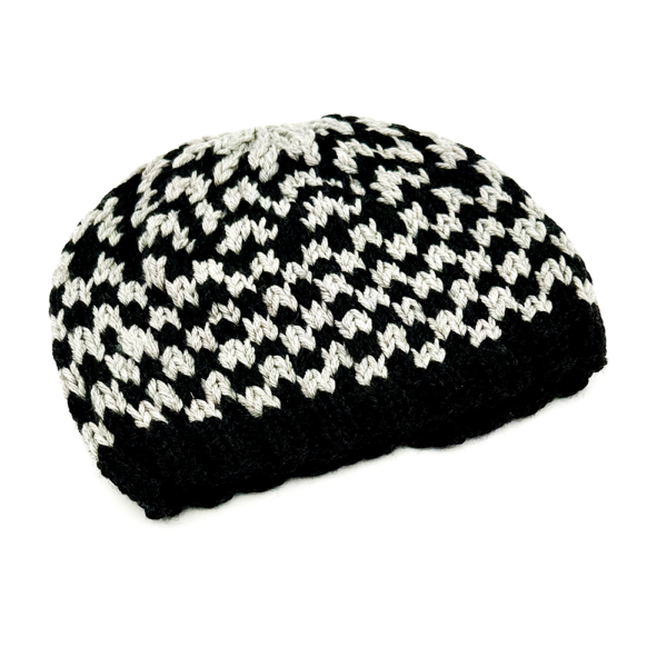 Herringbone Shadow Beanie