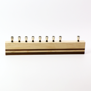 maple-walnut-line-menorah