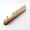 Maple Walnut Line Menorah