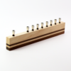 Maple Walnut Line Menorah
