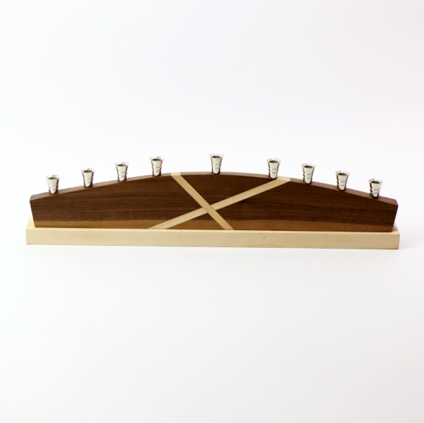 Walnut Maple X Menorah