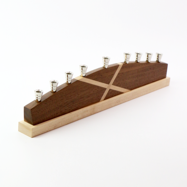 Walnut Maple X Menorah