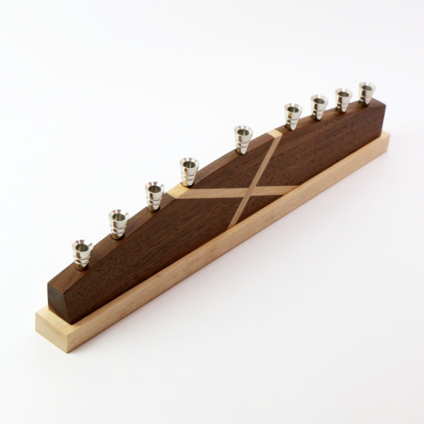 Walnut Maple X Menorah
