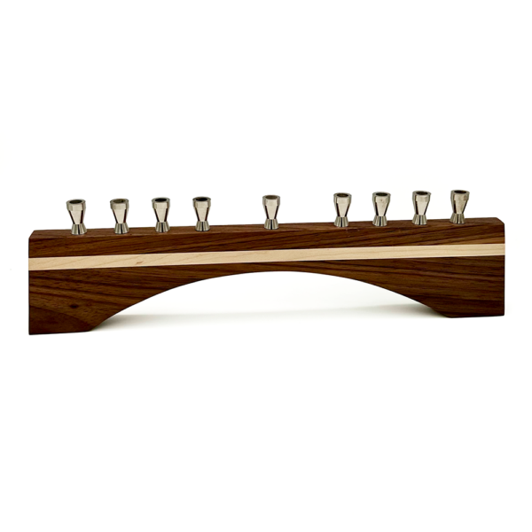 Walnut With Maple Beam Menorah